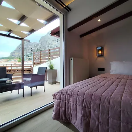 Meteora Gold And Glass Loft Apartment